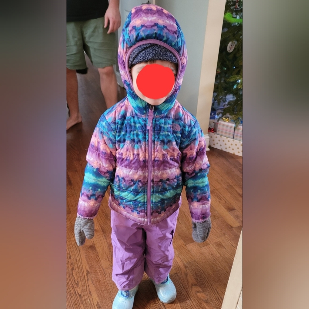The North Face Toddler Reversible Jacket + Snowpants Set VGUC